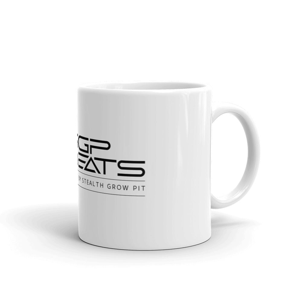 White glossy mug